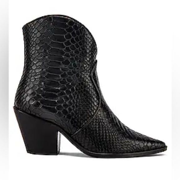 Anine Bing Textured Black Ankle Booties - Picture 2 of 15